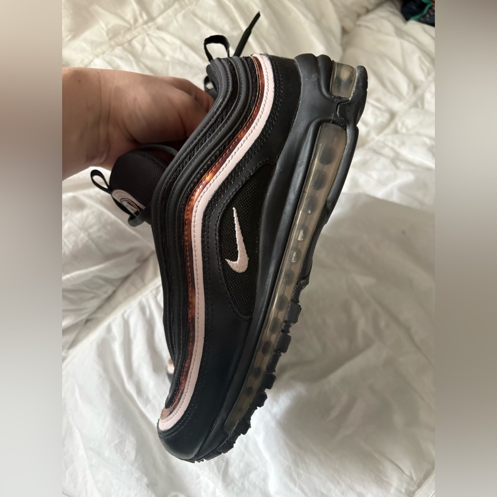 Nike Air Max 97 Black Pink Rose Gold Women’s Sneakers 9.5